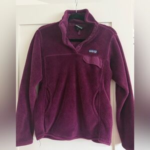Patagonia Purple Sweater Plush Fleece